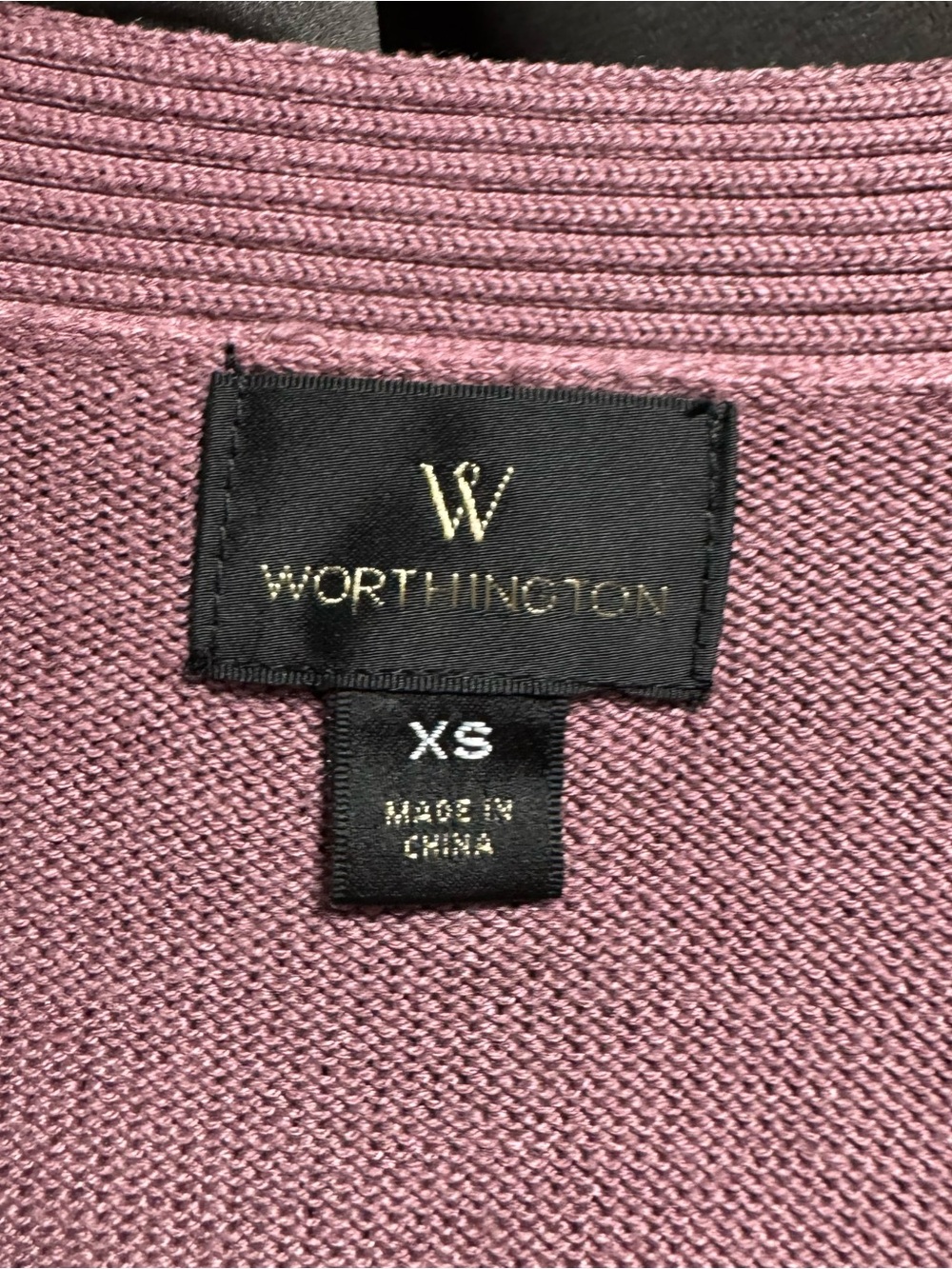 Worthington Dusty Rose Open-Front Long Cardigan - Picture 6 of 7